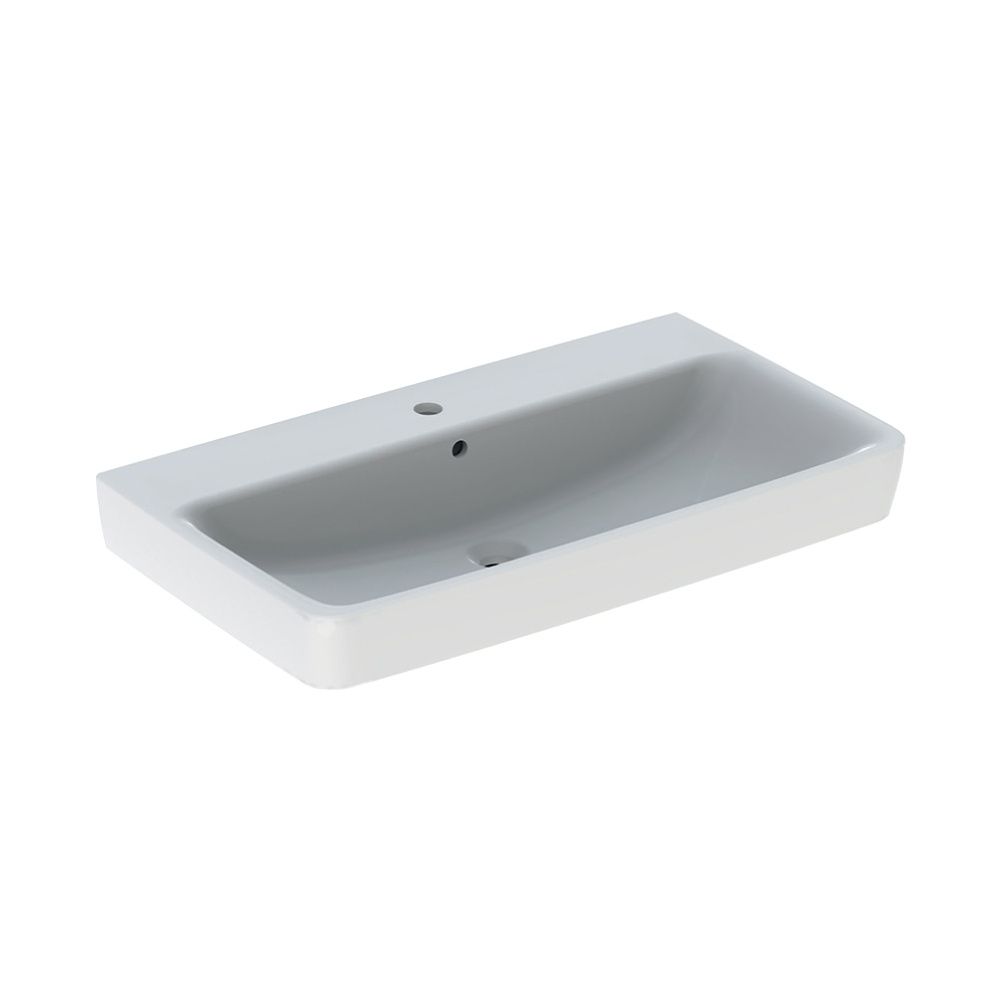 Geberit Renova Plan Aufsatzwaschtisch, Breite 85cm, Tiefe 48cm, Hahnloch mittig, Übe... GEBERIT-501727008 4025410869043 (Abb. 2)
