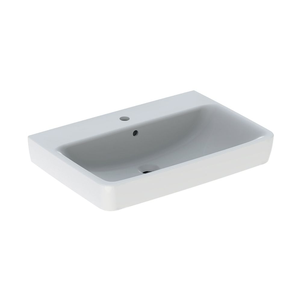 Geberit Renova Plan Aufsatzwaschtisch, Breite 70cm, Tiefe 48cm, Hahnloch mittig, Übe... GEBERIT-501724001 4025410868947 (Abb. 2)