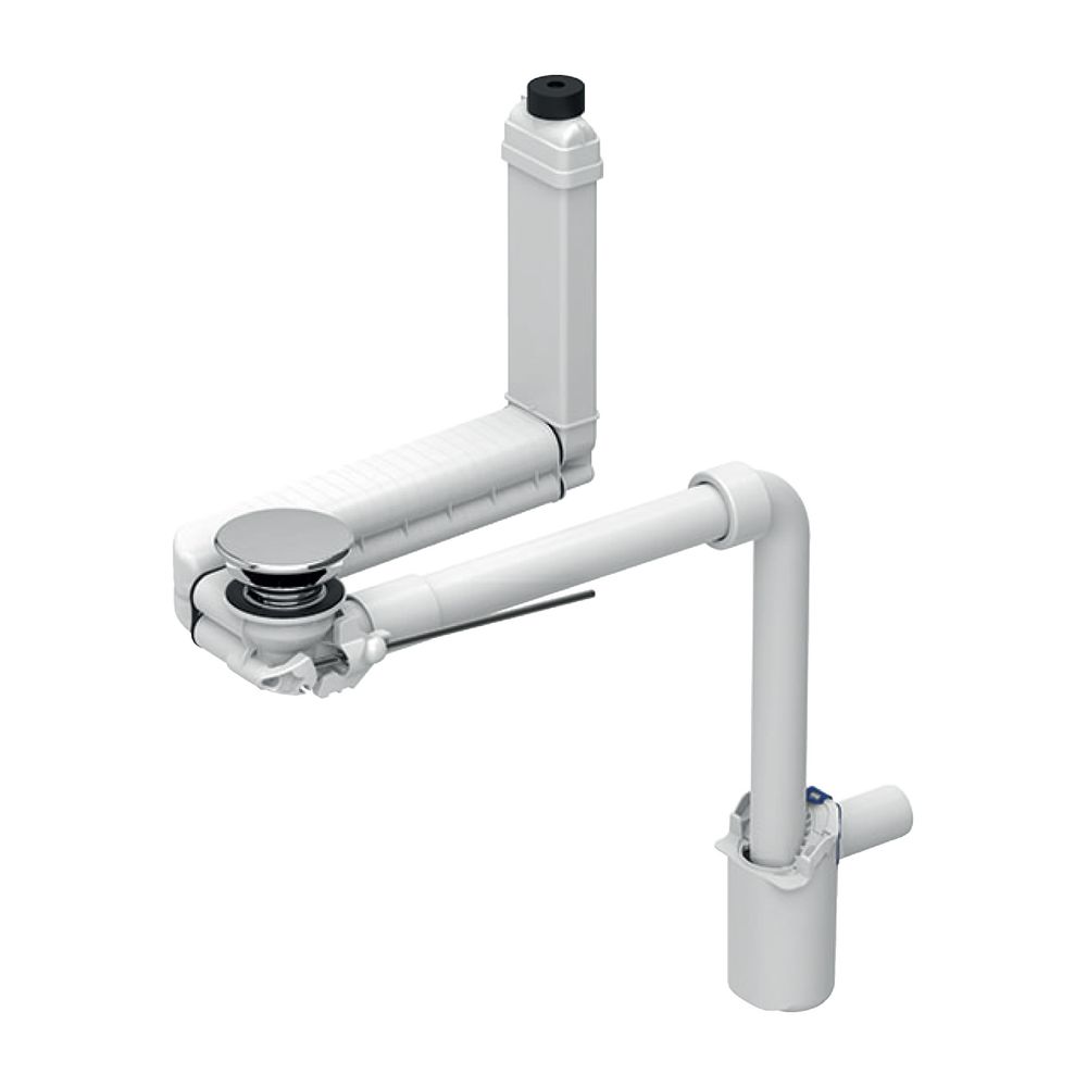 Geberit Clou Waschbeckenablauf Raumsparmodell schmal mit Hebelbetätigung, Ventilabde... GEBERIT-152049211 4025410900708 (Abb. 2)