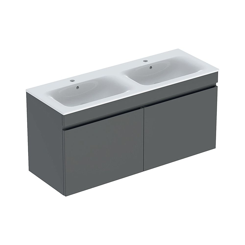 Geberit Renova Plan Set Doppelmöbelwaschtisch mit Waschtischunterschrank, zwei Schub... GEBERIT-501918JK8 4025410930088 (Abb. 1)