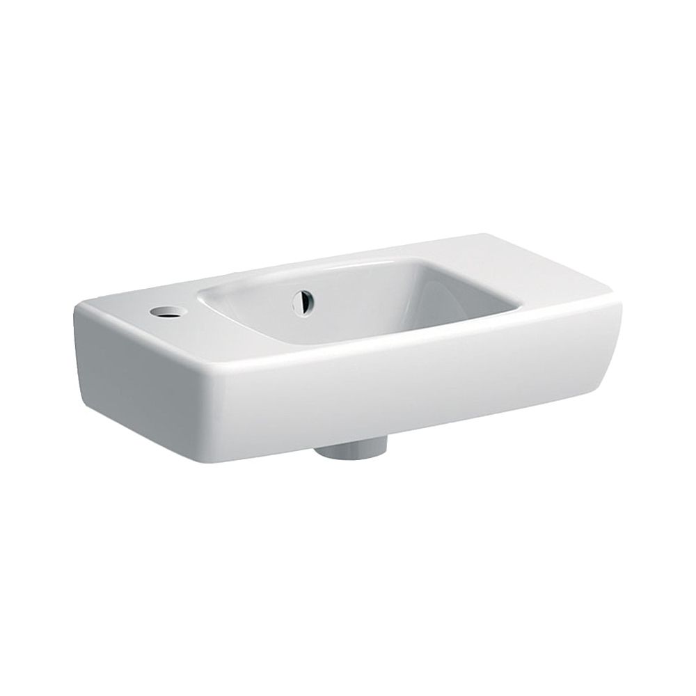 Geberit Renova Compact Handwaschbecken Ablagefl. re verk. Ausladung 45x145x25cm Hahn... GEBERIT-501731018 4025410870001 (Abb. 1)