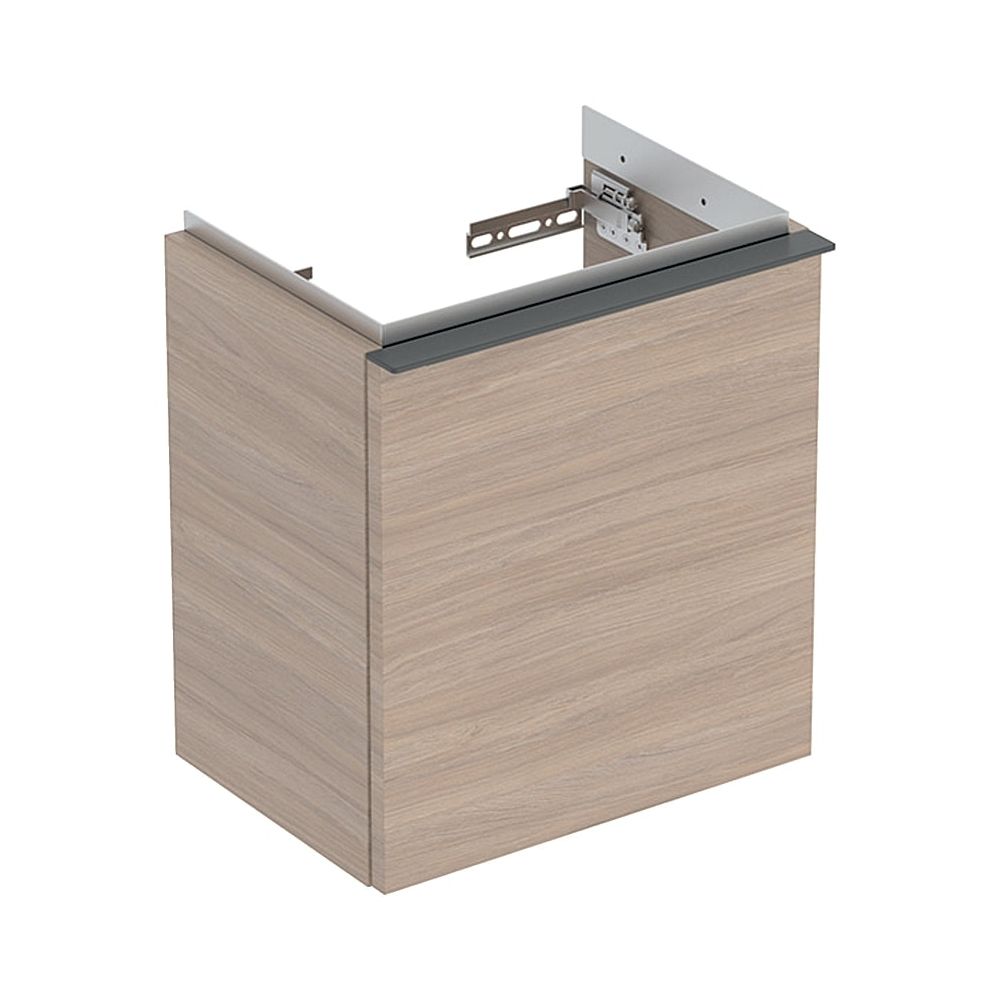 Geberit iCon Unterschrank für Handwaschbecken, 1 Tür 38x41,5cm, Tür links, Eiche, Me... GEBERIT-502301JH1 4025410942210 (Abb. 1)