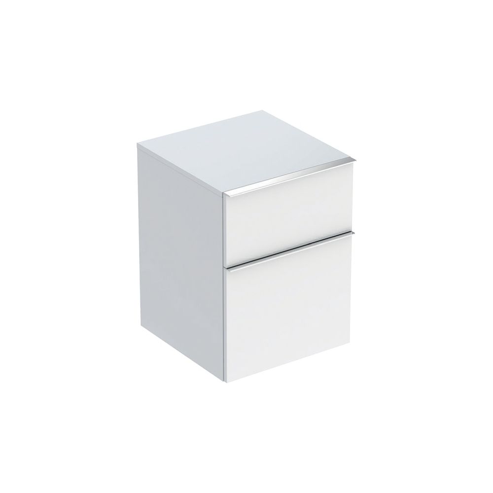 Geberit iCon Seitenschrank mit zwei Schubladen H 60cm, Weiß, lackiert hochglänzend/H... GEBERIT-502315012 4025410941596 (Abb. 2)