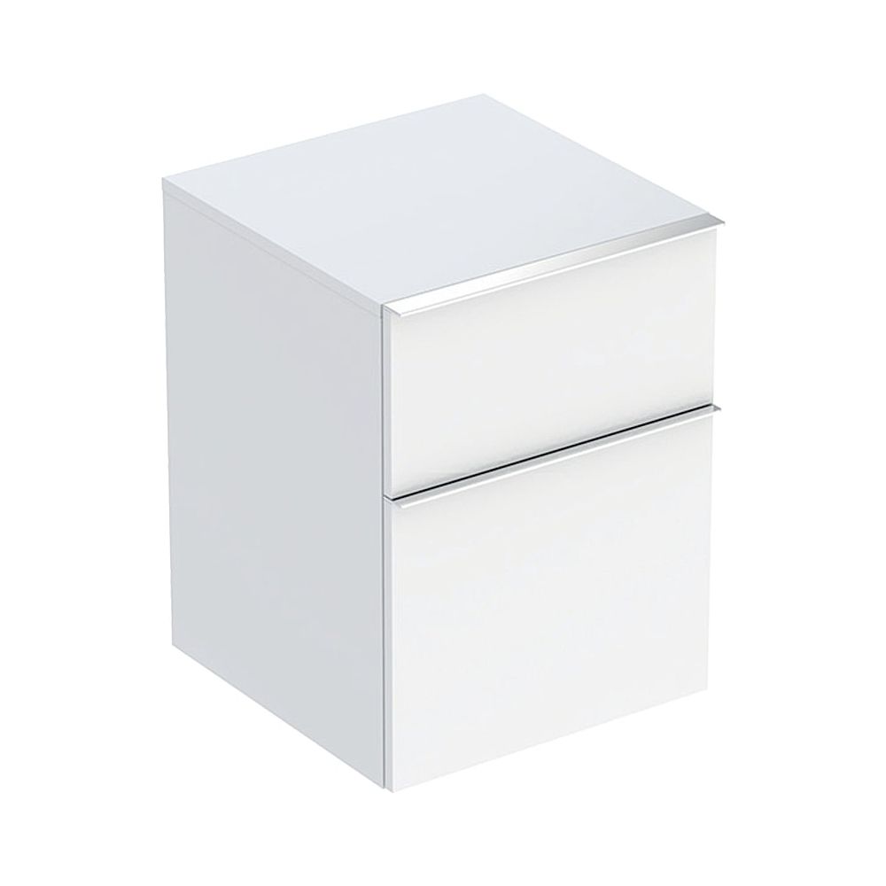 Geberit iCon Seitenschrank mit zwei Schubladen H 60cm, Weiß, lackiert hochglänzend/H... GEBERIT-502315012 4025410941596 (Abb. 1)