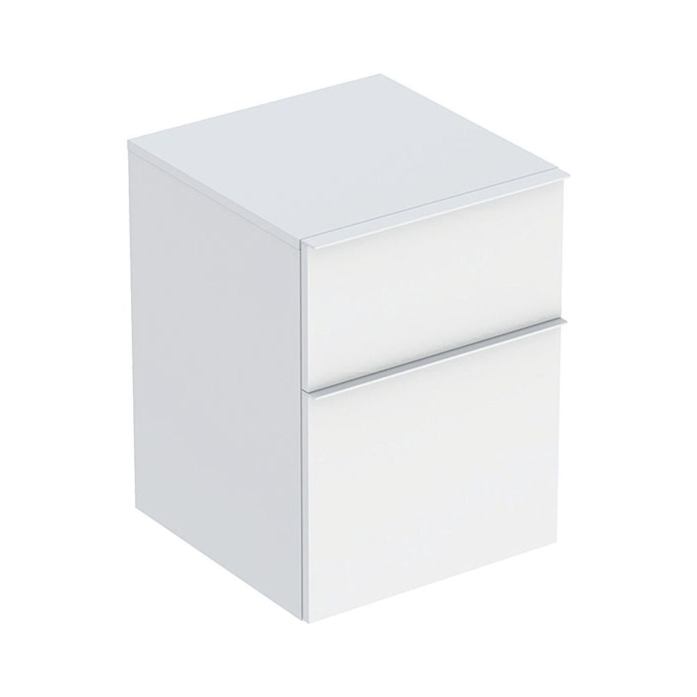 Geberit iCon Seitenschrank mit zwei Schubladen H 60cm, Weiß, lackiert matt/Weiß, pul... GEBERIT-502315013 4025410941602 (Abb. 1)