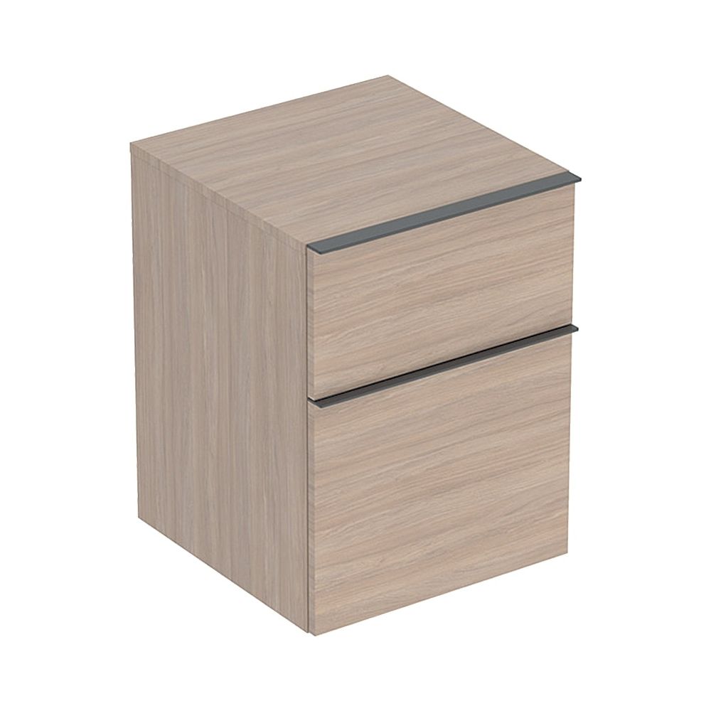 Geberit iCon Seitenschrank mit zwei Schubladen H 60cm, Eiche, Melamin Holzstruktur/L... GEBERIT-502315JH1 4025410942777 (Abb. 1)