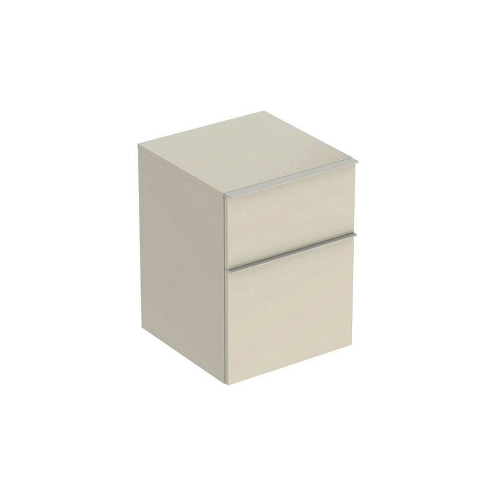 Geberit iCon Seitenschrank mit zwei Schubladen H 60cm, Sandgrau lackiert hochglänzen... GEBERIT-502315JL1 4025410942791 (Abb. 2)