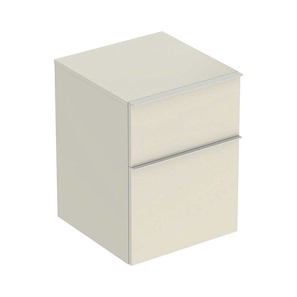 Geberit iCon Seitenschrank mit zwei Schubladen H 60cm, Sandgrau lackiert hochglänzen... GEBERIT-502315JL1 4025410942791 (Abb. 1)
