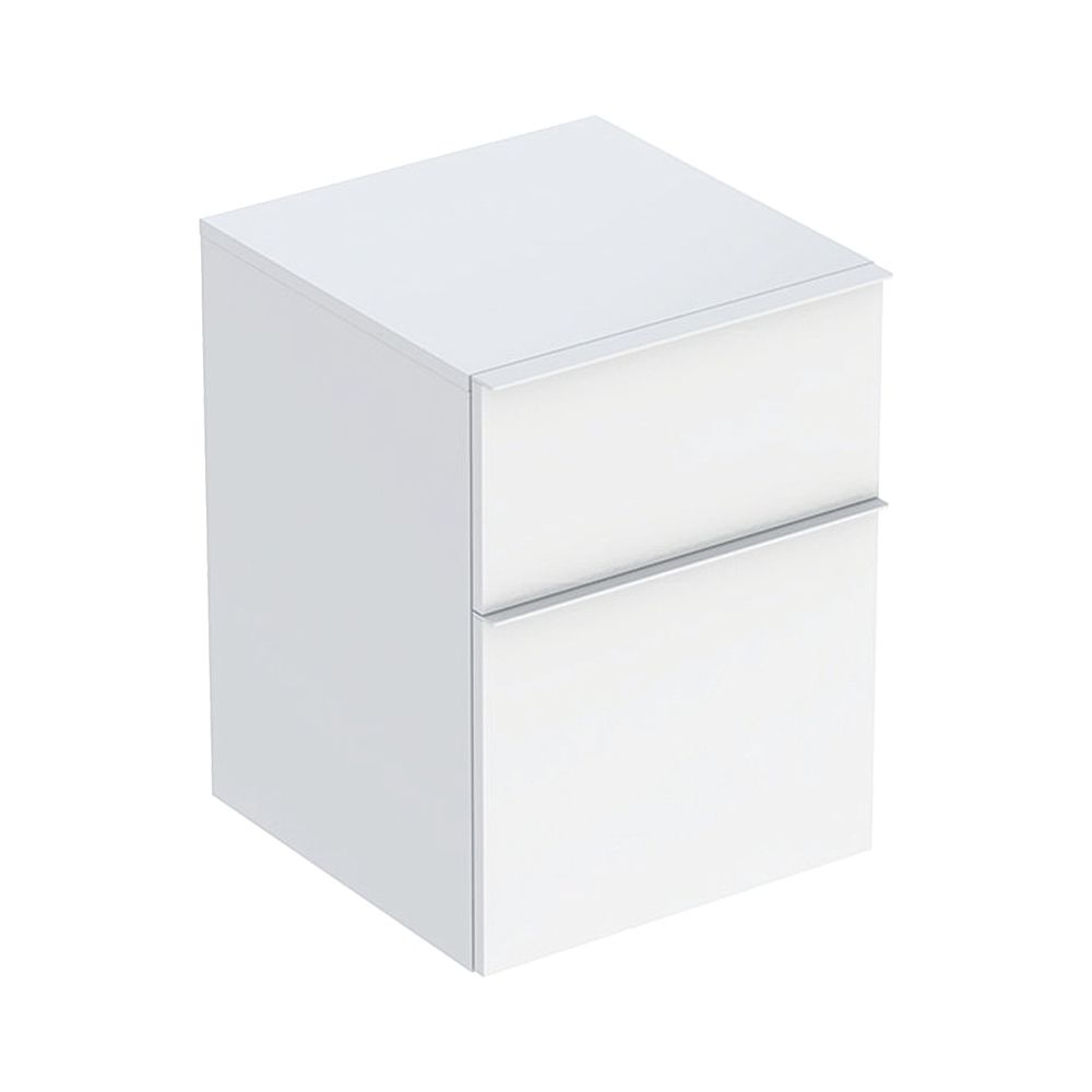 Geberit iCon Seitenschrank mit zwei Schubladen H 60cm, Weiß lackiert hochglänzend/pu... GEBERIT-502315011 4025410941589 (Abb. 1)