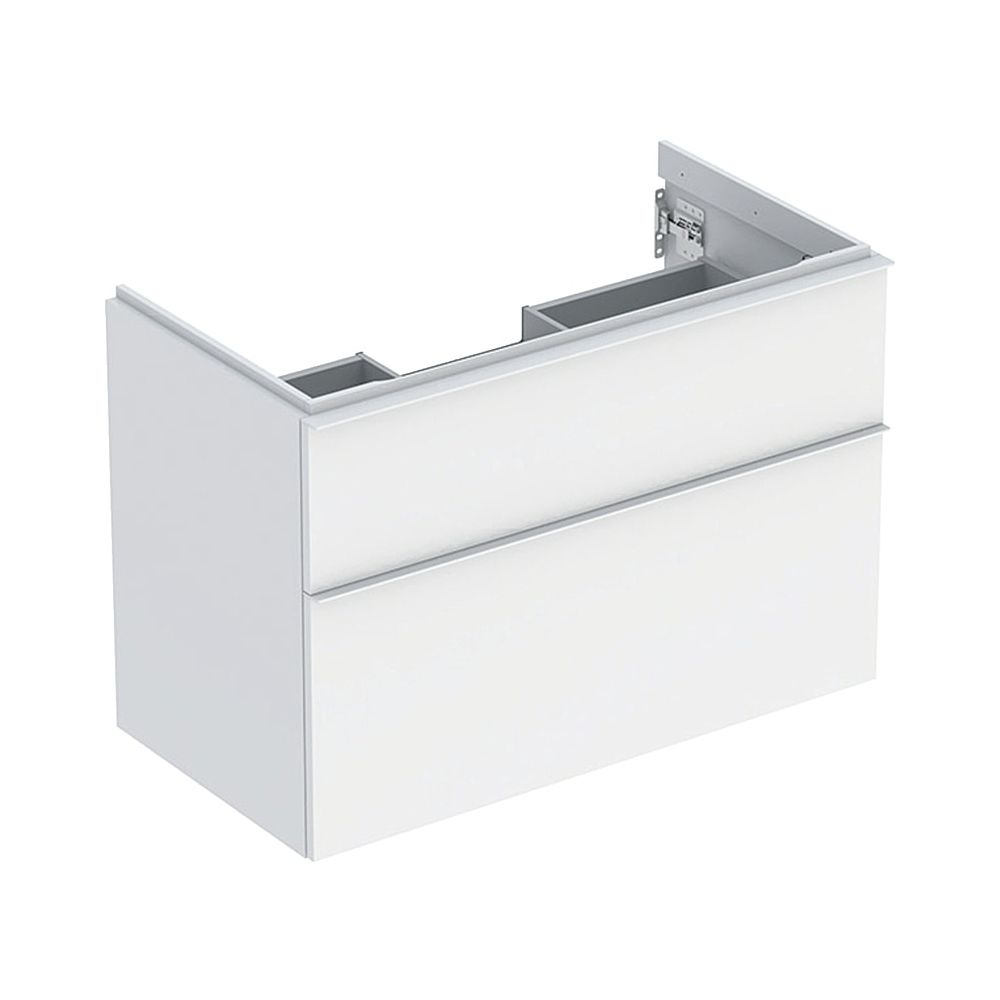 Geberit iCon Unterschrank für Waschtisch, 2 Schubladen Waschtisch 90cm, Weiß, lackie... GEBERIT-502305013 4025410941305 (Abb. 1)
