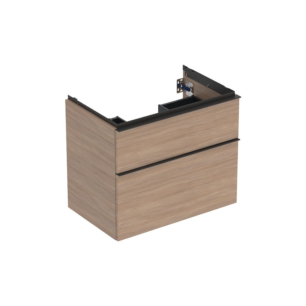 Geberit iCon Unterschrank für Waschtisch, 2 Schubladen Waschtisch 75cm, Eiche, Melam... GEBERIT-502304JH1 4025410942333 (Abb. 2)