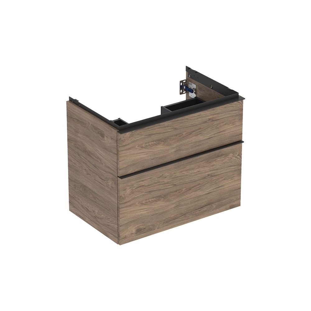 Geberit iCon Unterschrank für Waschtisch 2 Schubladen Waschtisch 75cm, Nussbaum hick... GEBERIT-502304JR1 4025410942364 (Abb. 2)