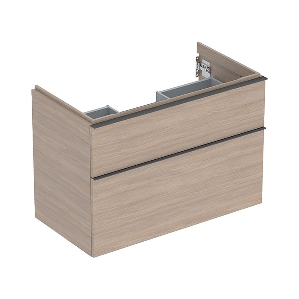 Geberit iCon Unterschrank für Waschtisch, 2 Schubladen Waschtisch 90cm, Eiche, Melam... GEBERIT-502305JH1 4025410942371 (Abb. 1)