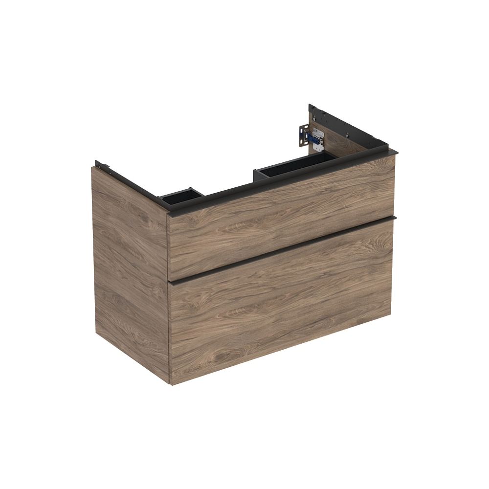 Geberit iCon Unterschrank für Waschtisch 2 Schubladen Waschtisch 90cm, Nussbaum hick... GEBERIT-502305JR1 4025410942401 (Abb. 2)