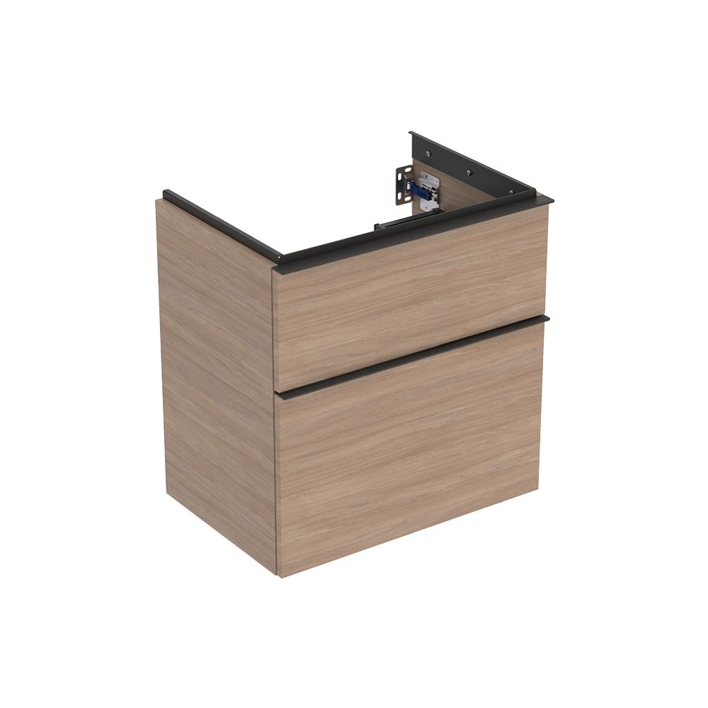 Geberit iCon Unterschrank für WT 2 Schubladen verkürzte Ausladung WT 60cm Eiche Mela... GEBERIT-502307JH1 4025410942456 (Abb. 2)