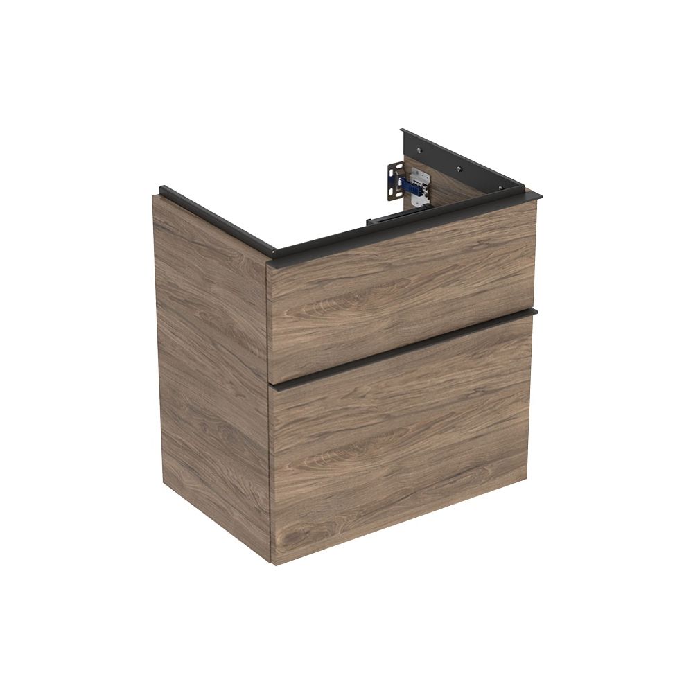Geberit iCon Unterschrank für WT 2 Schubladen verkürzte Ausladung WT 60cm, Nussbaum ... GEBERIT-502307JR1 4025410942487 (Abb. 2)