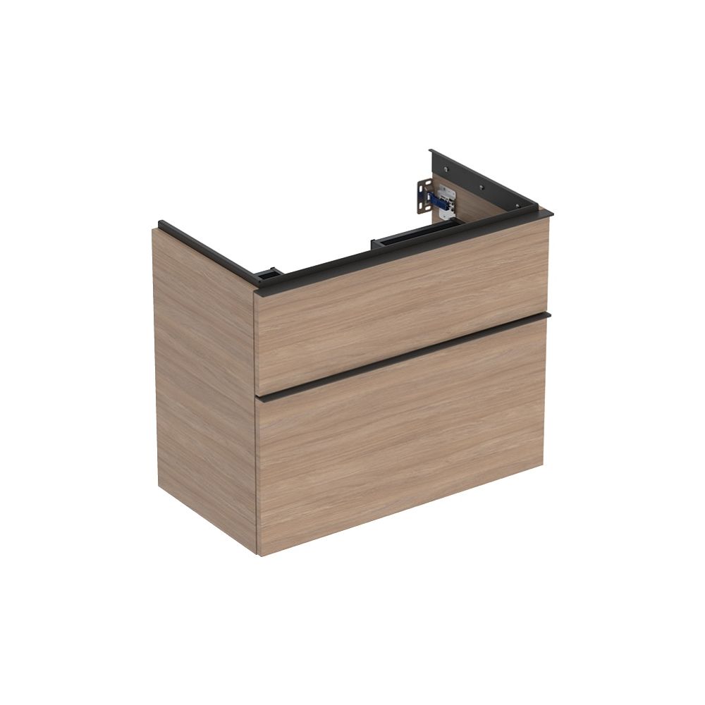 Geberit iCon Unterschrank für WT 2 Schubladen verkürzte Ausladung WT 75cm Eiche Mela... GEBERIT-502308JH1 4025410942494 (Abb. 2)