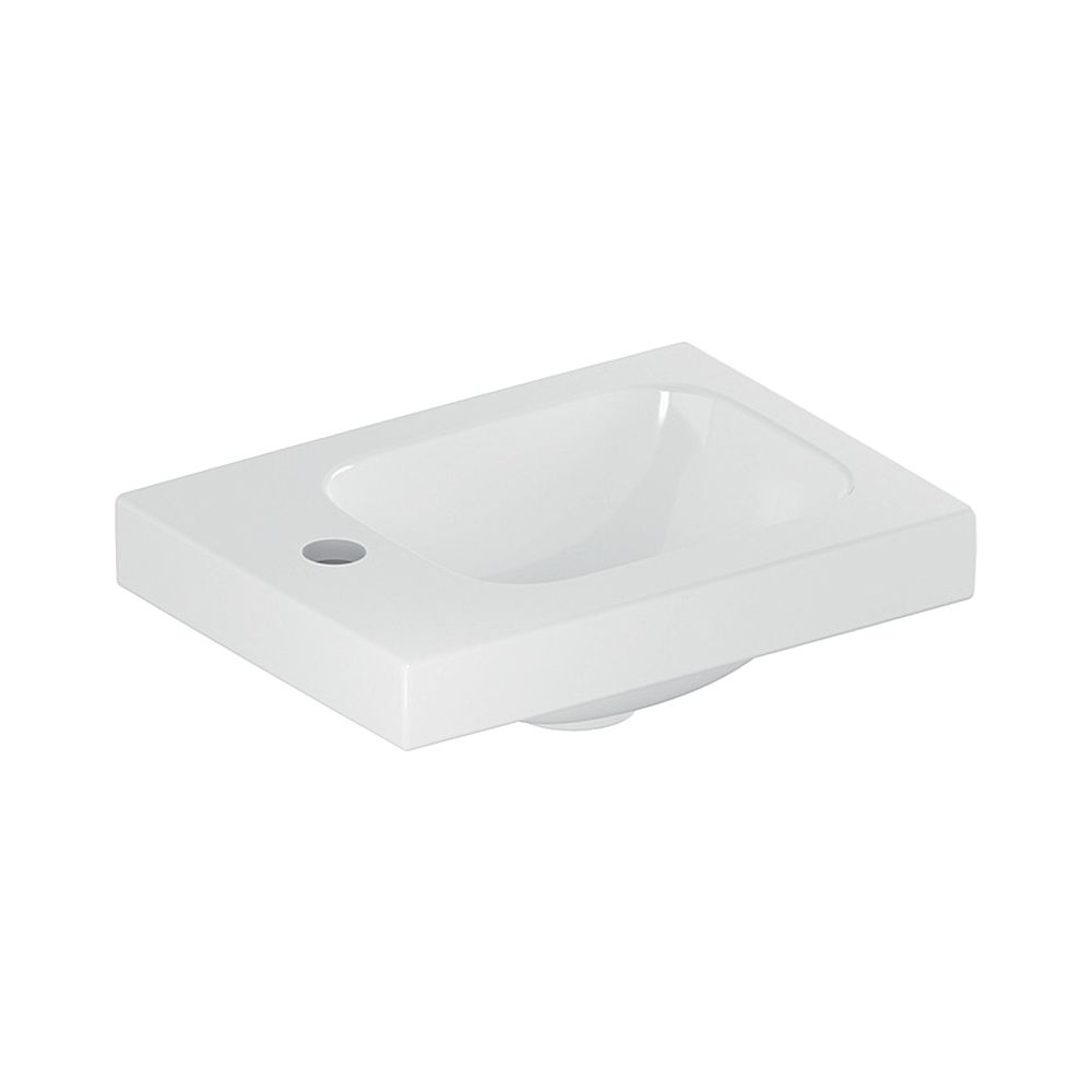 Geberit iCon Light Handwaschbecken 38x13x28cm, Weiß, KeraTect, Hahnloch links, ohne ... GEBERIT-501831002 4025410894465 (Abb. 1)