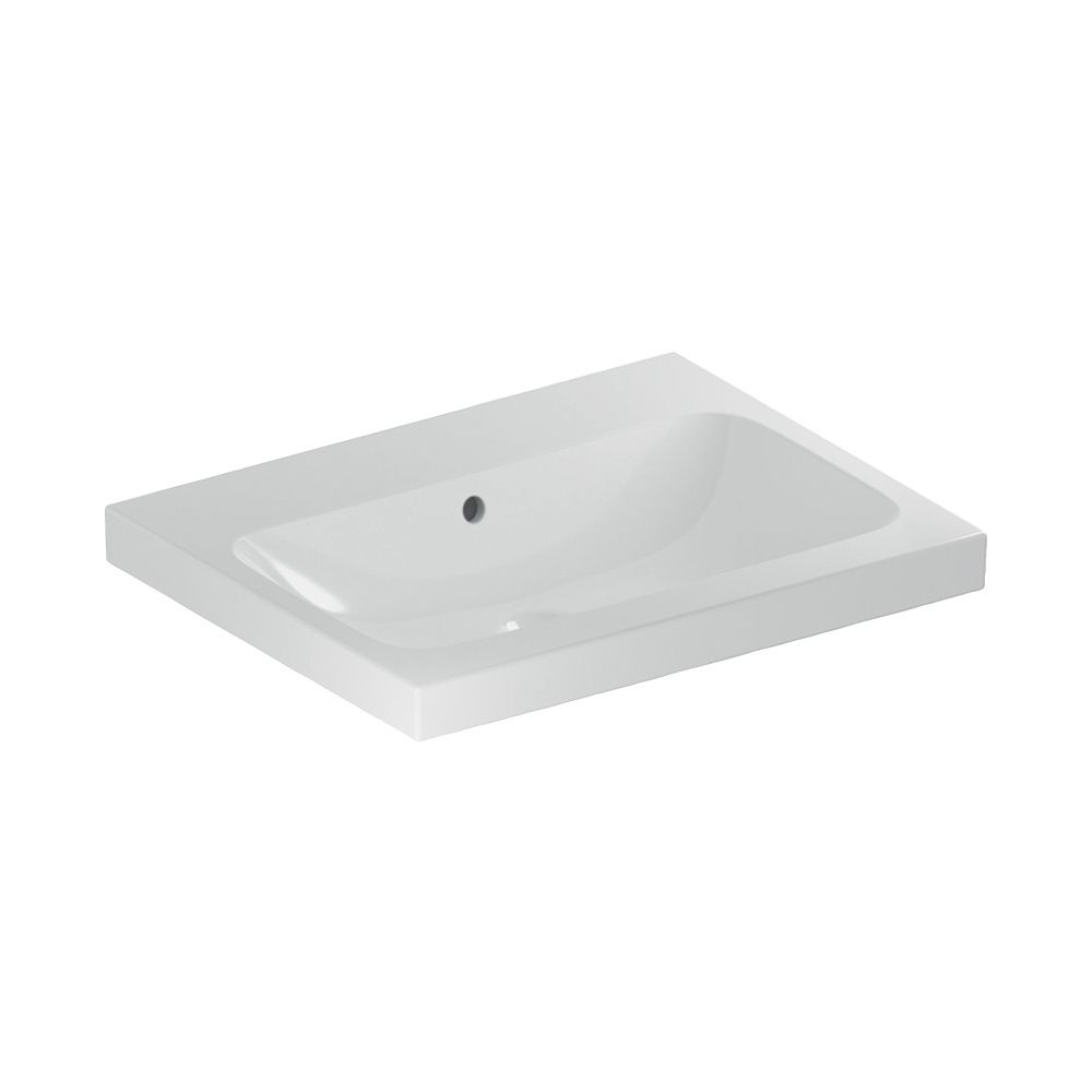 Geberit iCon Light Waschtisch, Breite 60cm, Tiefe 48cm, ohne Hahnloch, Überlauf sich... GEBERIT-501834003 4025410894595 (Abb. 2)