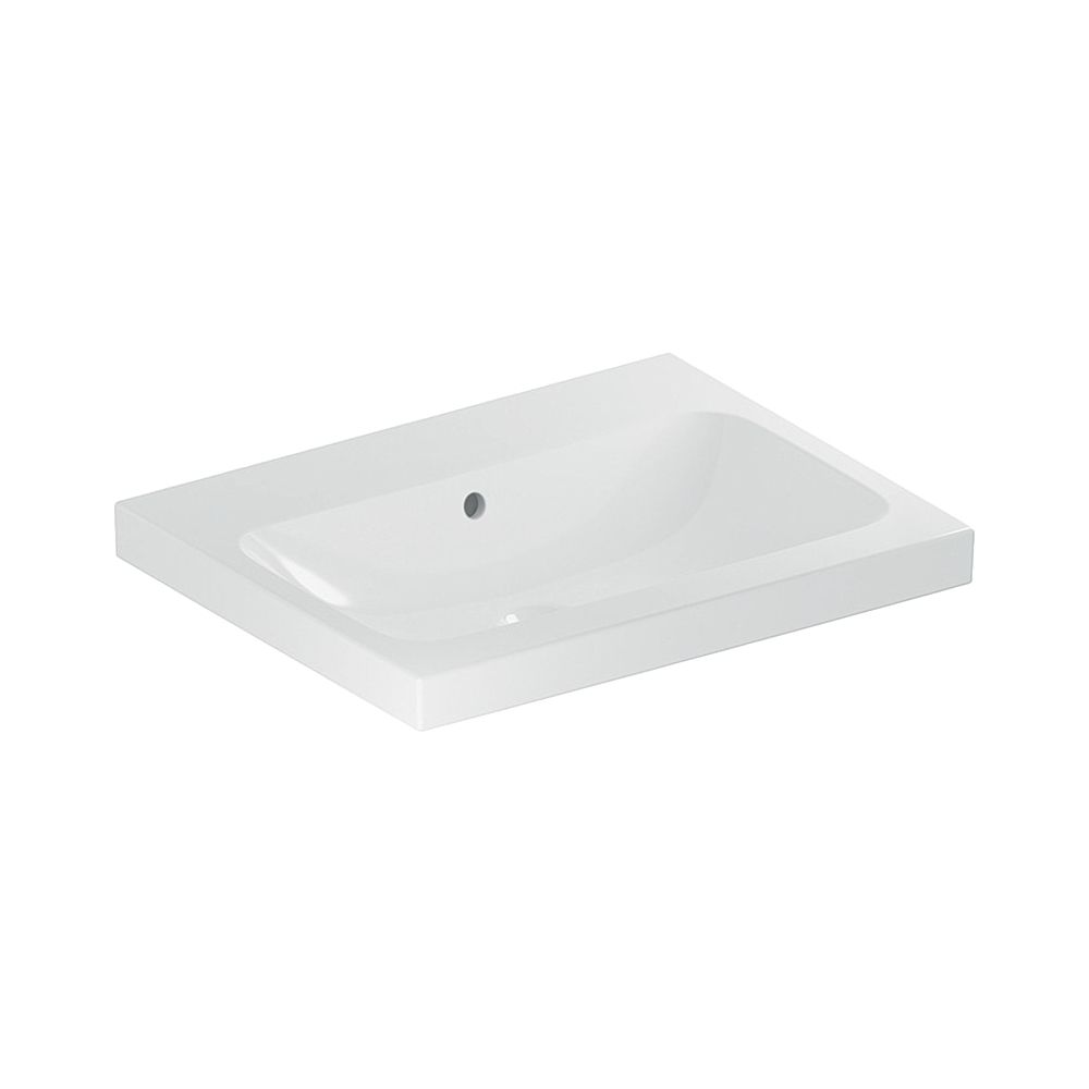 Geberit iCon Light Waschtisch, Breite 60cm, Tiefe 48cm, ohne Hahnloch, Überlauf sich... GEBERIT-501834003 4025410894595 (Abb. 1)