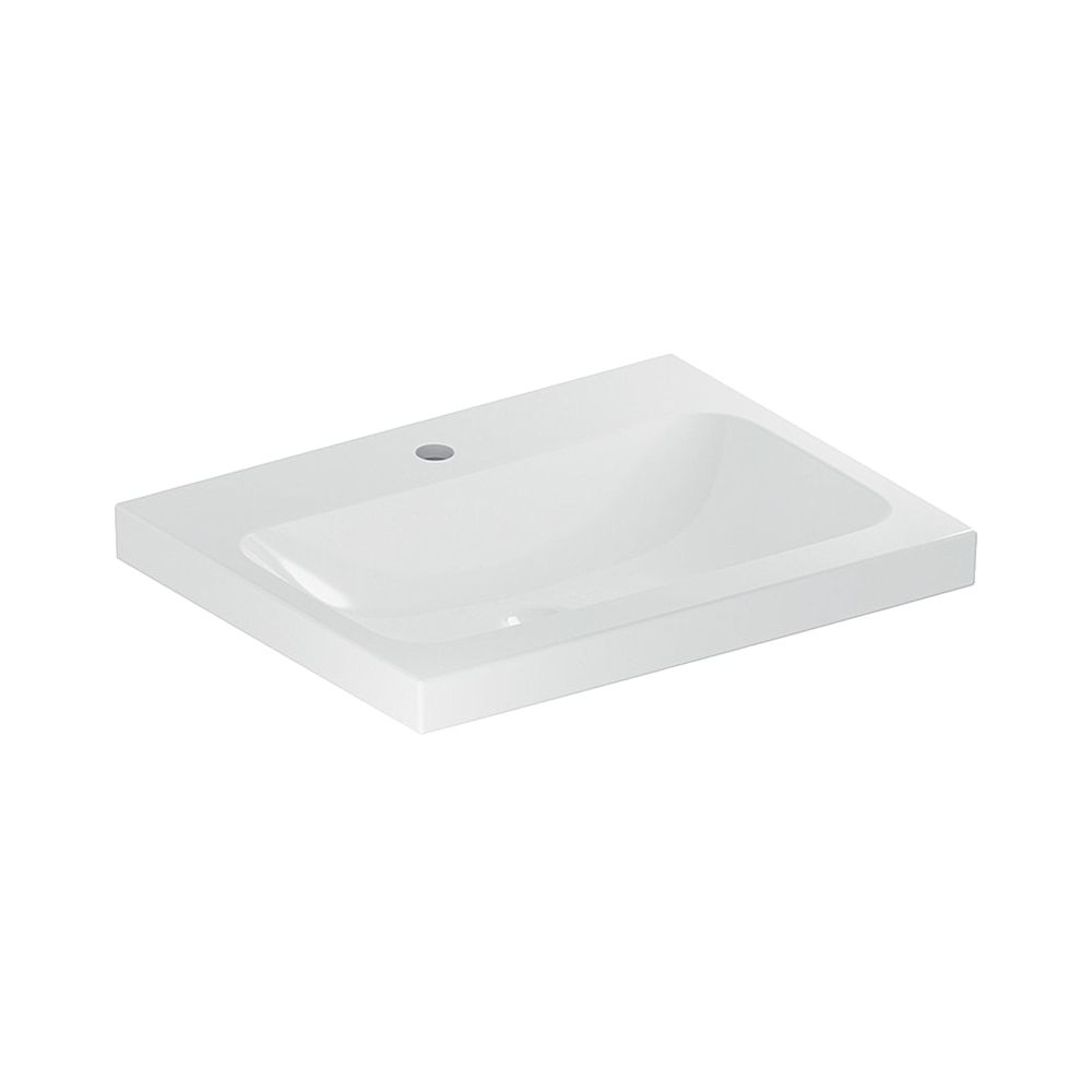 Geberit iCon Light Waschtisch, Breite 60cm, Tiefe 48cm, Hahnloch mittig, ohne Überla... GEBERIT-501834005 4025410894618 (Abb. 1)