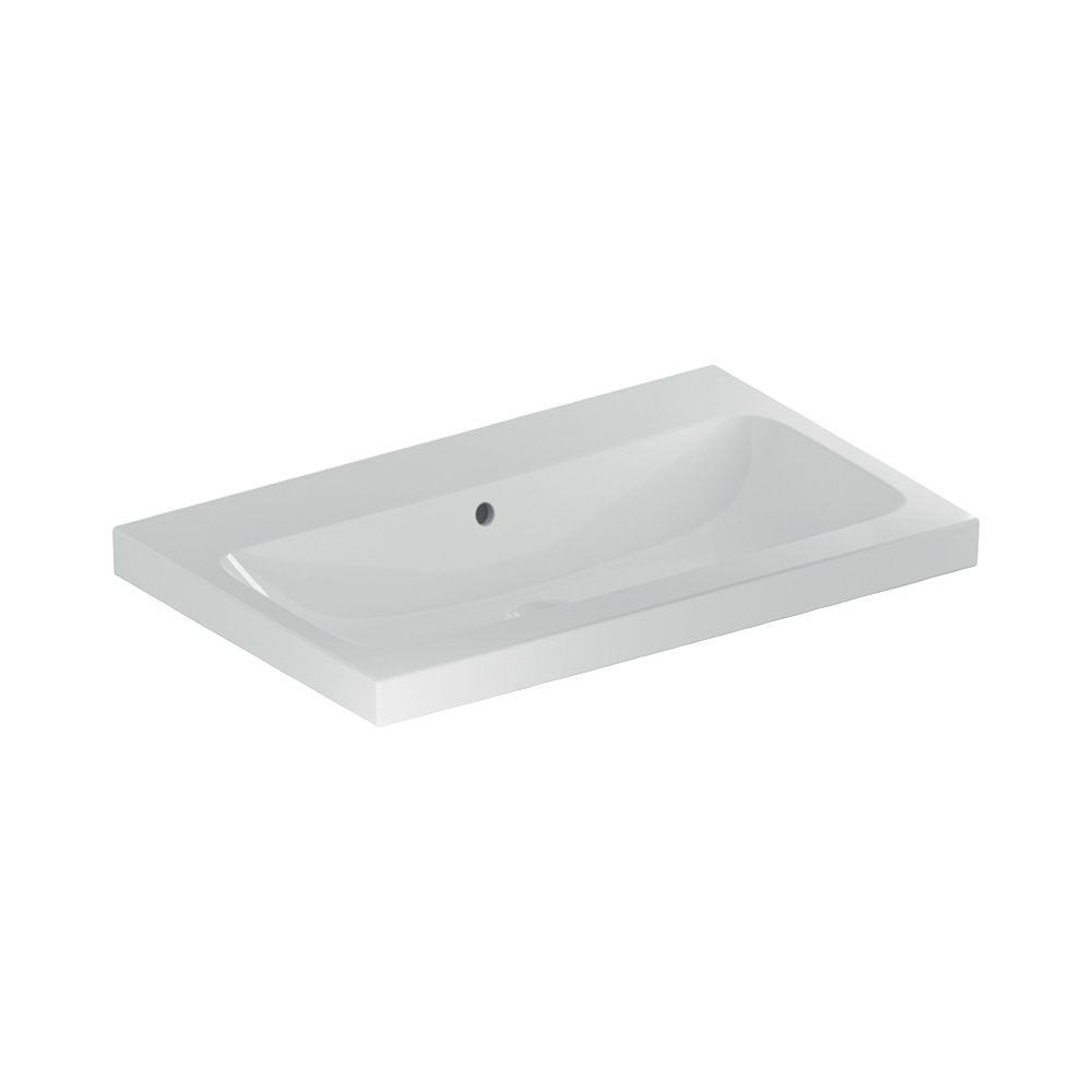Geberit iCon Light Waschtisch, Breite 75cm, Tiefe 48cm, ohne Hahnloch, Überlauf sich... GEBERIT-501835003 4025410894670 (Abb. 2)