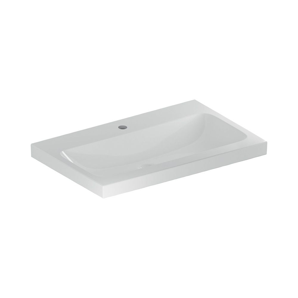 Geberit iCon Light Waschtisch, Breite 75cm, Tiefe 48cm, Hahnloch mittig, ohne Überla... GEBERIT-501835005 4025410894694 (Abb. 2)