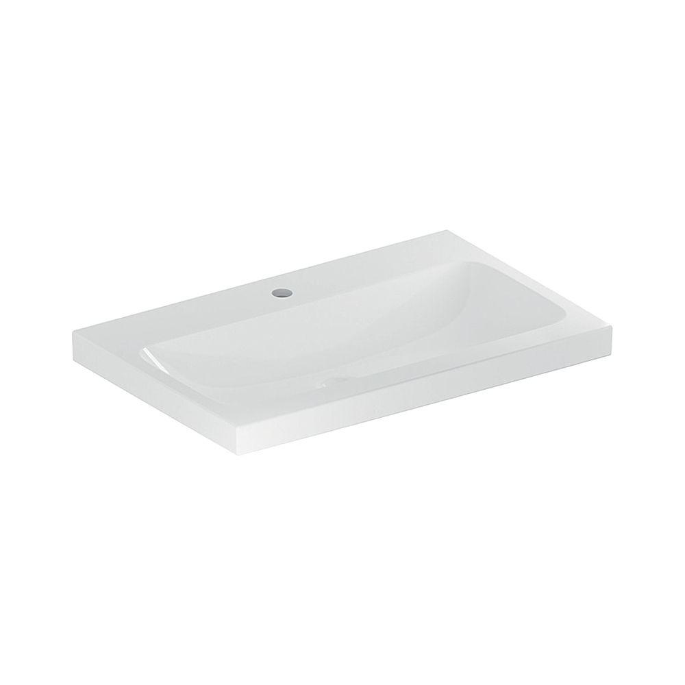 Geberit iCon Light Waschtisch, Breite 75cm, Tiefe 48cm, Hahnloch mittig, ohne Überla... GEBERIT-501835005 4025410894694 (Abb. 1)