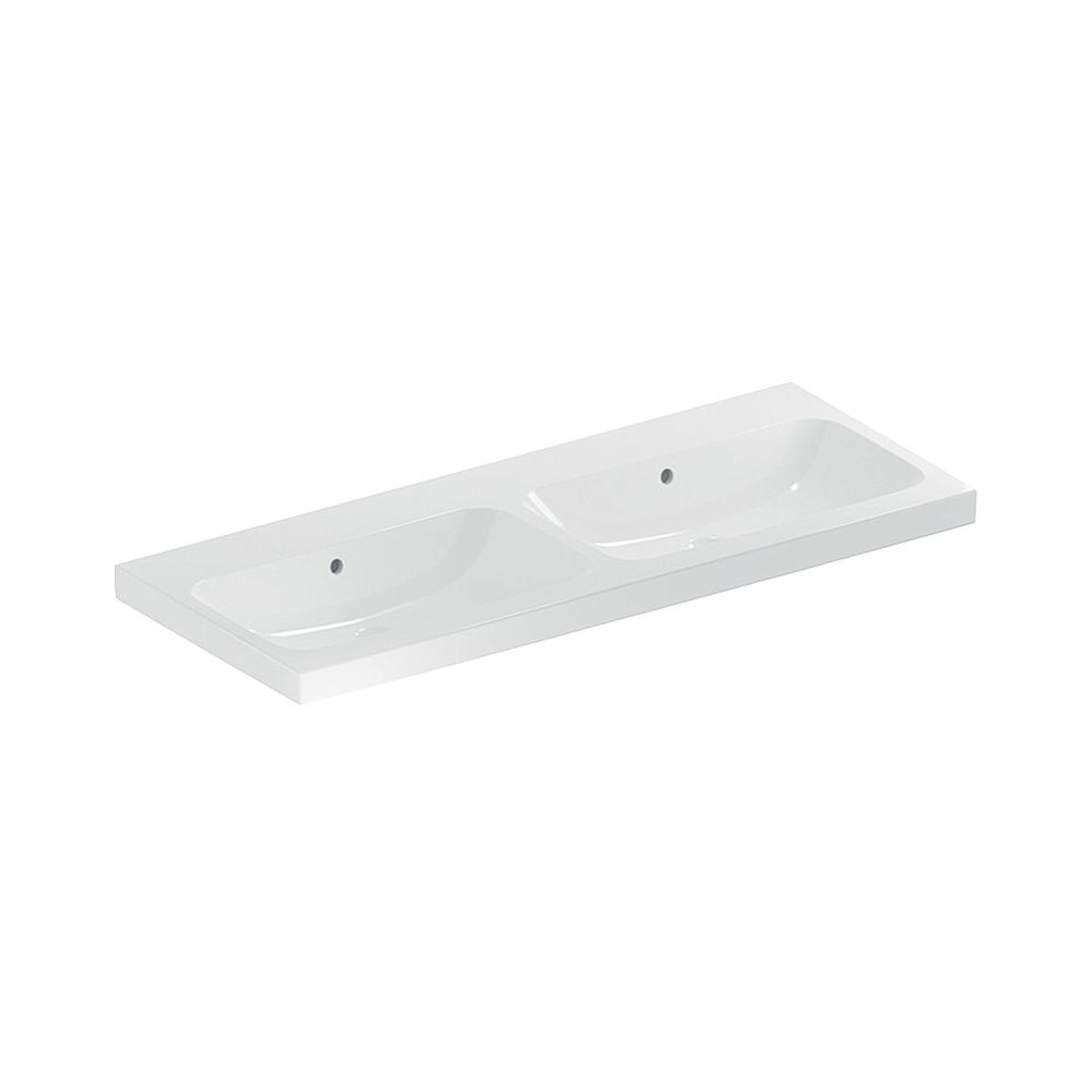 Geberit iCon Light Doppelwaschtisch, Breite 120cm, Tiefe 48cm, ohne Hahnloch, Überla... GEBERIT-501838003 4025410894915 (Abb. 1)