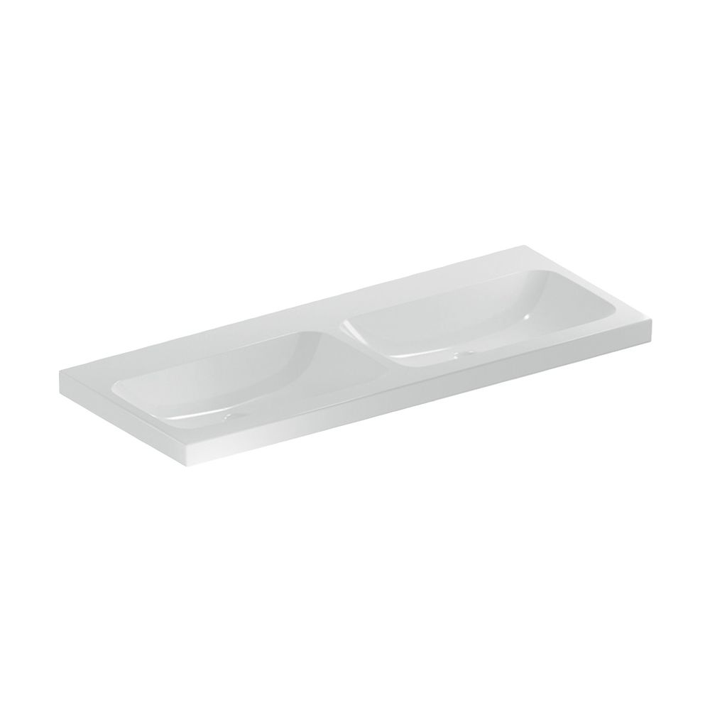 Geberit iCon Light Doppelwaschtisch, Breite 120cm, Tiefe 48cm, ohne Hahnloch, ohne Ü... GEBERIT-501838008 4025410894960 (Abb. 2)