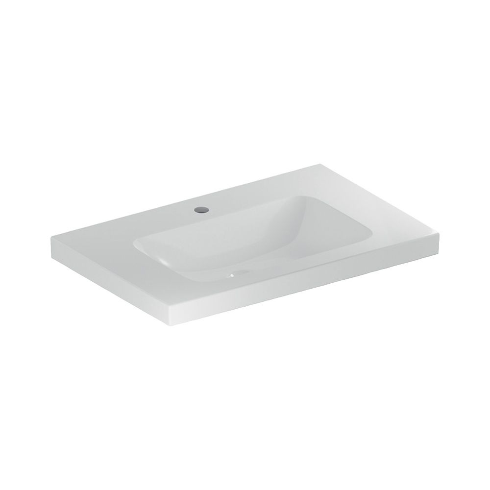 Geberit iCon Light Waschtisch mit Ablagefläche, Breite 75cm, Tiefe 48cm, Hahnloch mi... GEBERIT-501839006 4025410895028 (Abb. 2)