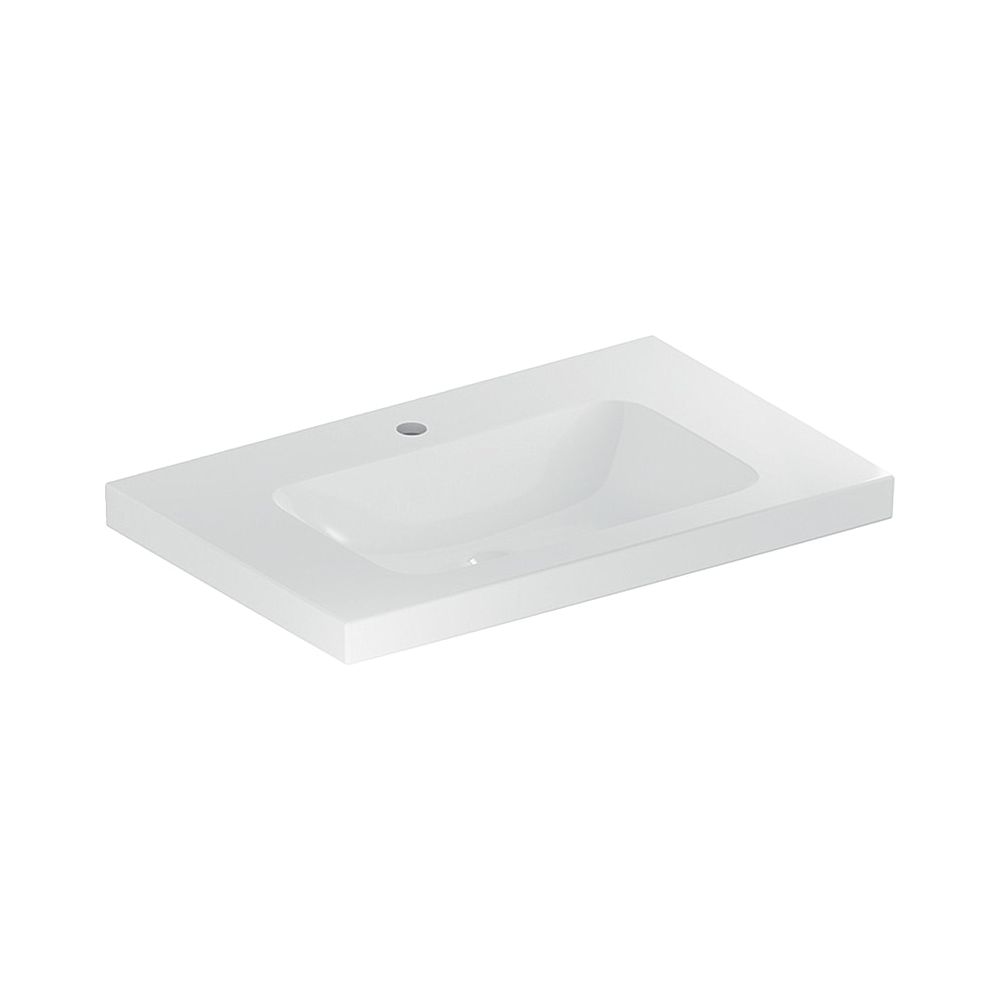 Geberit iCon Light Waschtisch mit Ablagefläche, Breite 75cm, Tiefe 48cm, Hahnloch mi... GEBERIT-501839006 4025410895028 (Abb. 1)