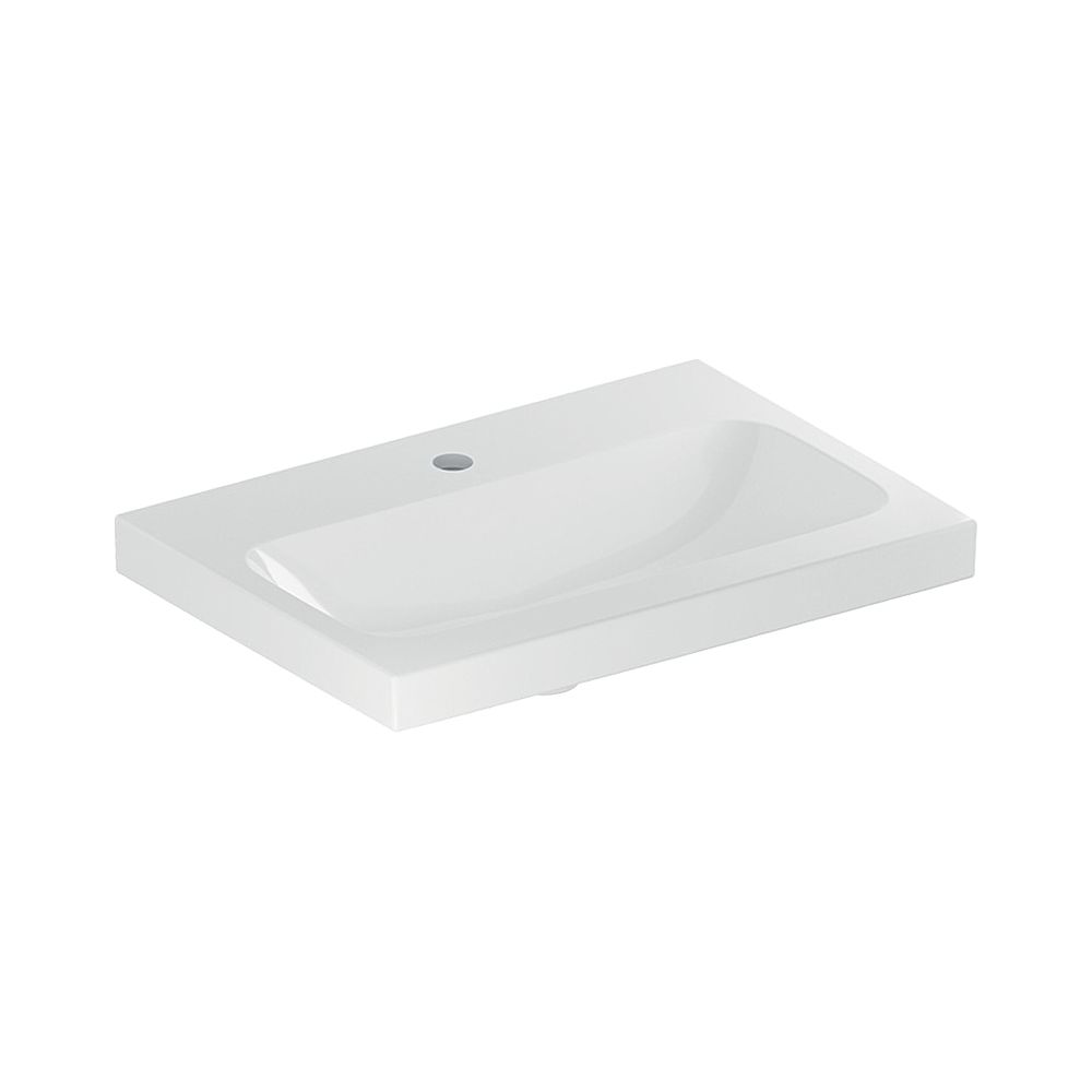 Geberit iCon Light Waschtisch verkürzte Ausladung, Breite 60cm, Tiefe 42cm, Hahnloch... GEBERIT-501841005 4025410895172 (Abb. 1)