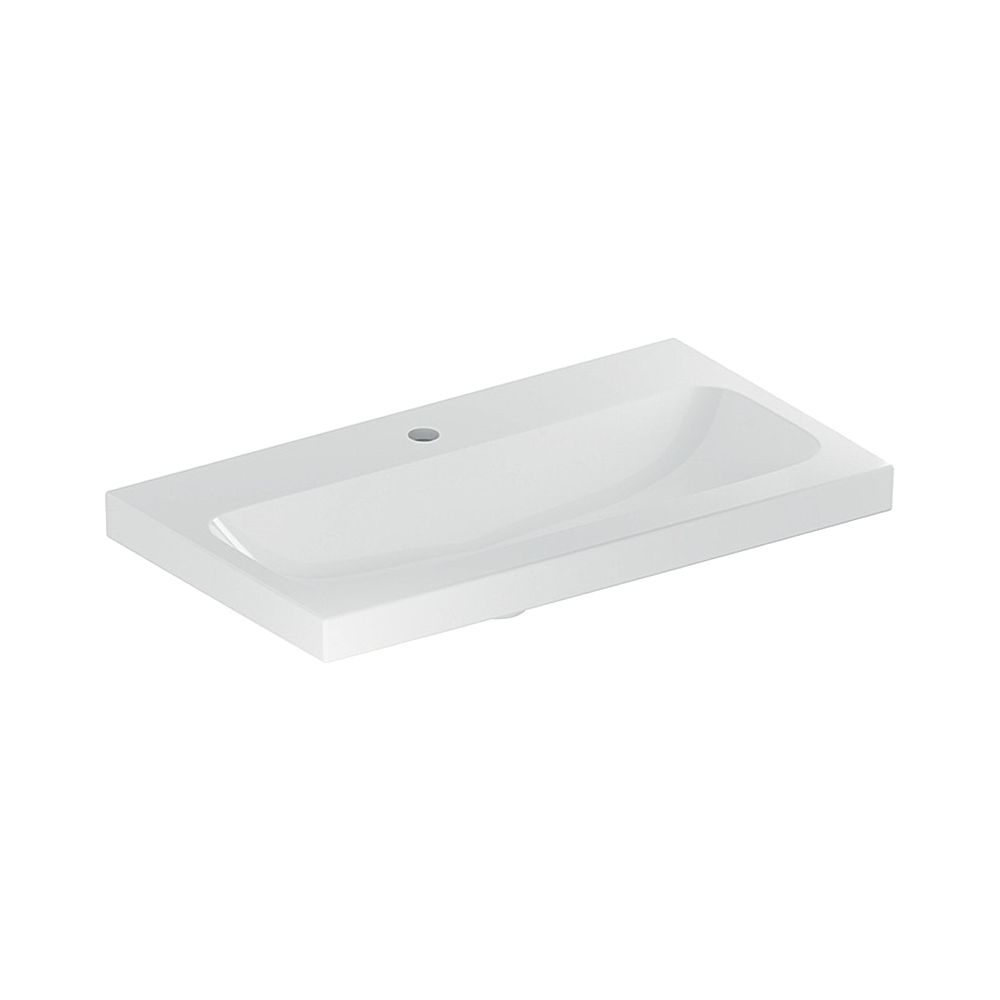 Geberit iCon Light Waschtisch verkürzte Ausladung, Breite 75cm, Tiefe 42cm, Hahnloch... GEBERIT-501842006 4025410895264 (Abb. 1)