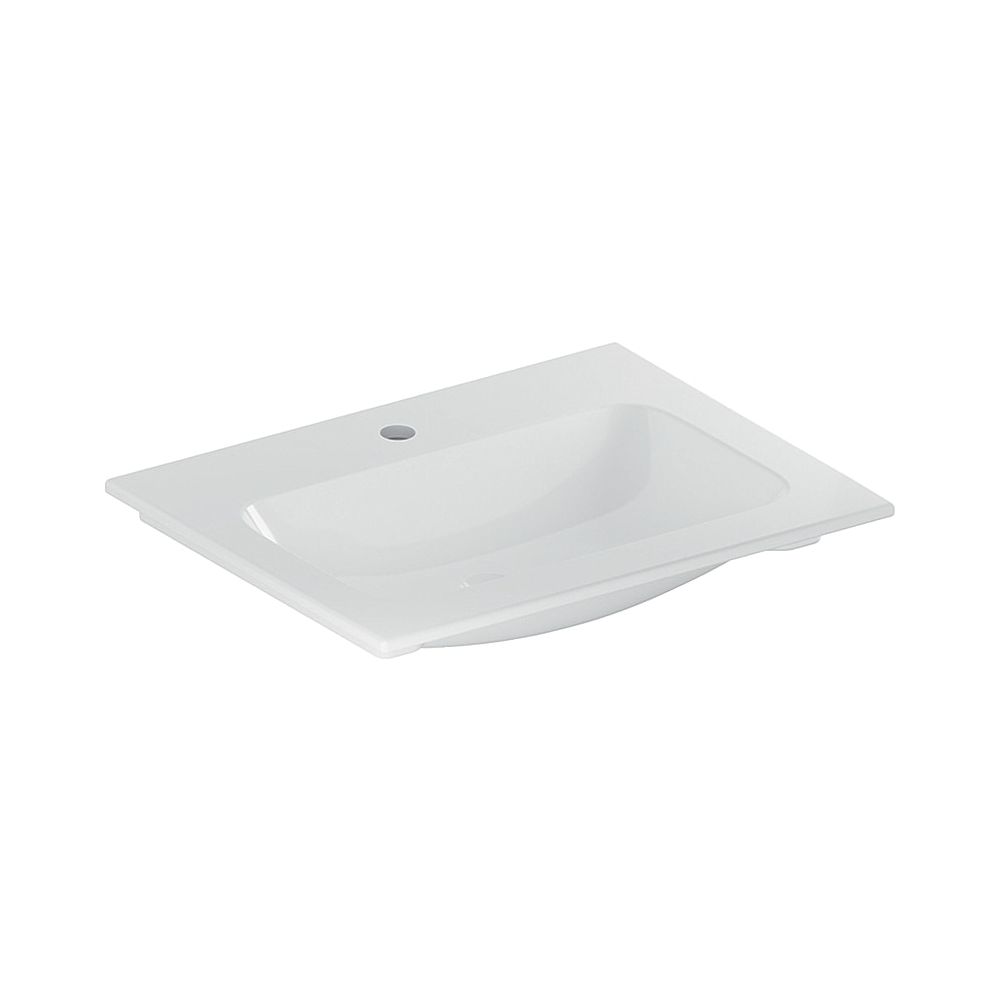 Geberit iCon Möbelwaschtisch, Breite 60cm, Tiefe 48cm, Hahnloch mittig, ohne Überlau... GEBERIT-501843001 4025410895295 (Abb. 1)