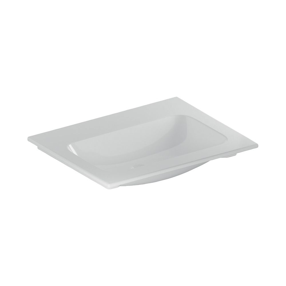 Geberit iCon Möbelwaschtisch 60x48cm ohne Hahnloch, ohne Überlauf, Weiß... GEBERIT-501843003 4025410895318 (Abb. 2)