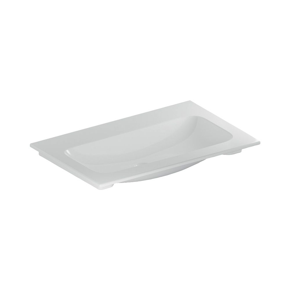 Geberit iCon Möbelwaschtisch 75x48cm ohne Hahnloch, ohne Überlauf, Weiß... GEBERIT-501844003 4025410895356 (Abb. 2)