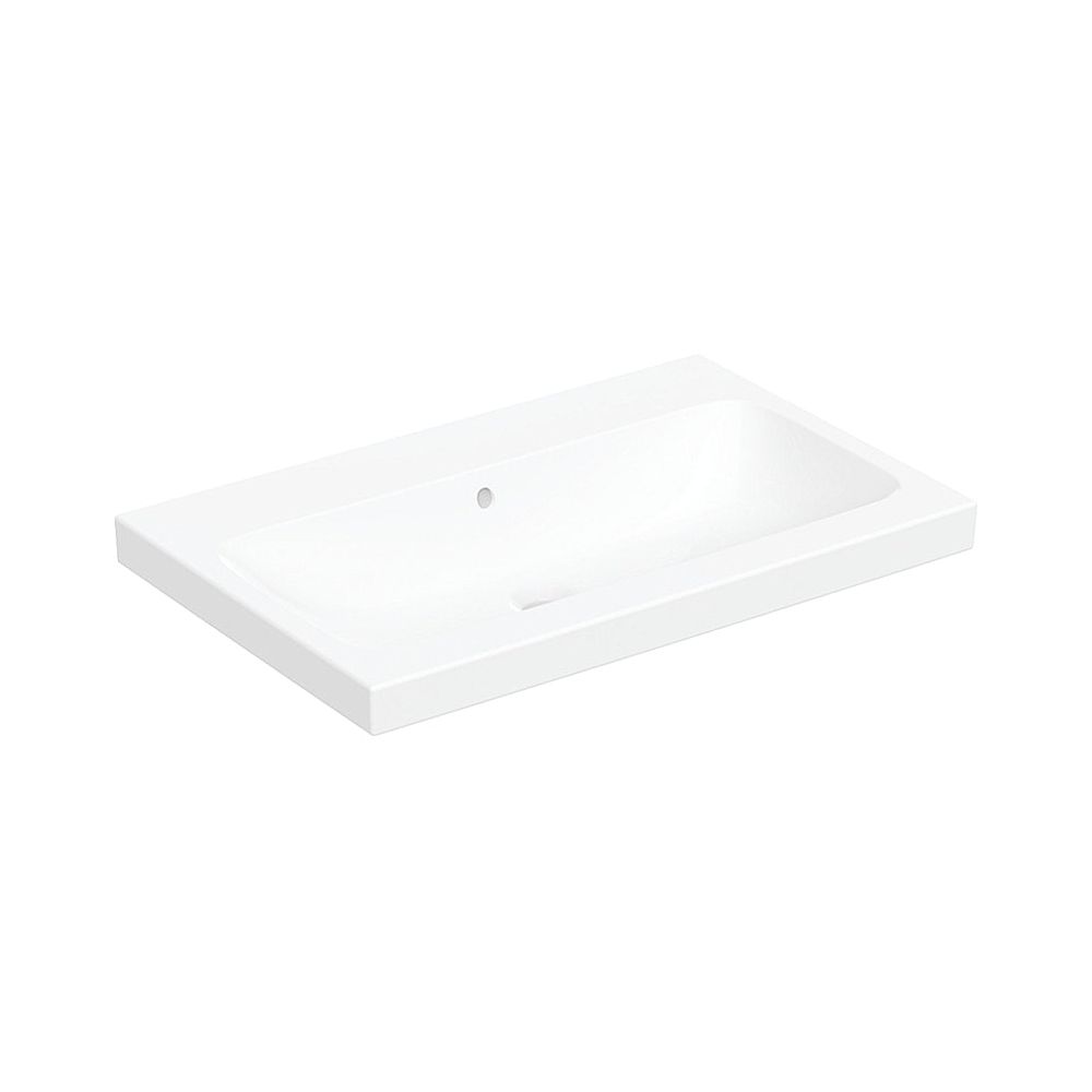 Geberit iCon Light Aufsatzwaschtisch, Breite 75cm, Tiefe 48cm, ohne Hahnloch, Überla... GEBERIT-501848004 4025410895561 (Abb. 1)