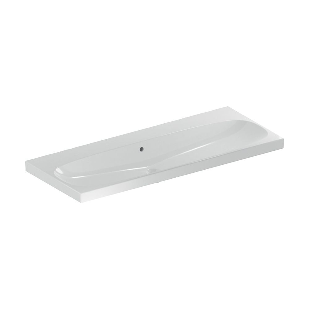 Geberit Acanto Waschtisch, Breite 120cm, Tiefe 48,2cm, ohne Hahnloch, Überlauf sicht... GEBERIT-501880004 4025410895646 (Abb. 2)