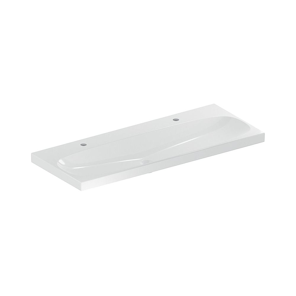 Geberit Acanto Waschtisch, Breite 120cm, Tiefe 48,2cm, Hahnloch links, rechts, ohne ... GEBERIT-501880005 4025410895653 (Abb. 1)