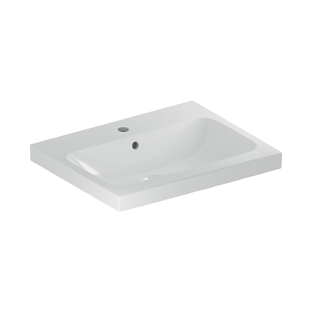 Geberit iCon Light Waschtisch, Breite 60cm, Tiefe 48cm, Hahnloch mittig, Überlauf si... GEBERIT-501834002 4025410894588 (Abb. 2)