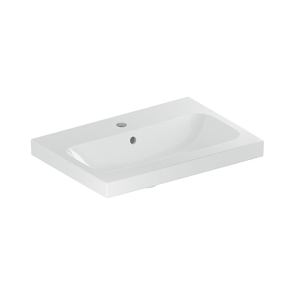Geberit iCon Light Waschtisch verkürzte Ausladung, Breite 60cm, Tiefe 42cm, Hahnloch... GEBERIT-501841002 4025410895141 (Abb. 1)