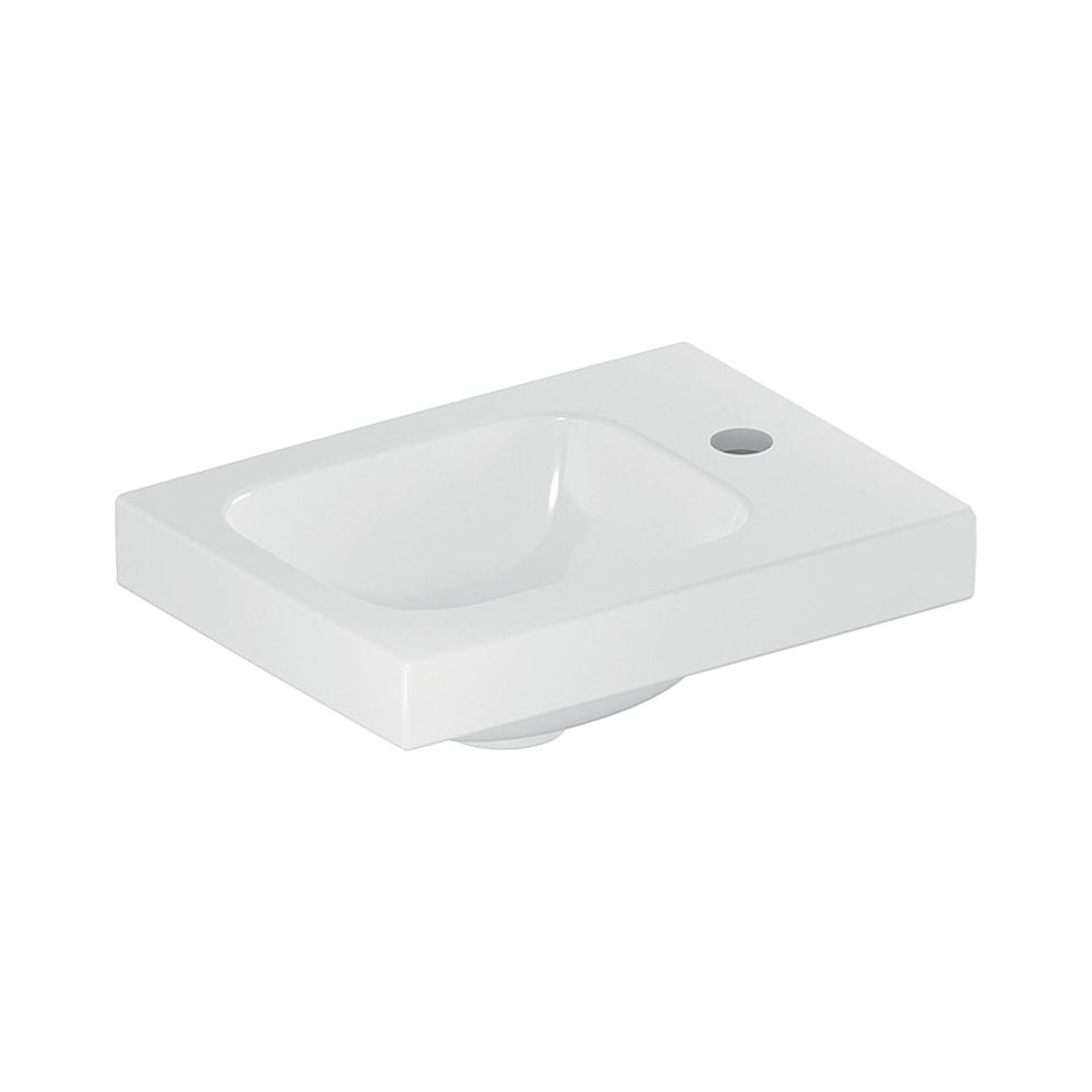 Geberit iCon Light Handwaschbecken 38x13x28cm, Weiß, Hahnloch rechts, ohne Überlauf,... GEBERIT-501830001 4025410894410 (Abb. 1)