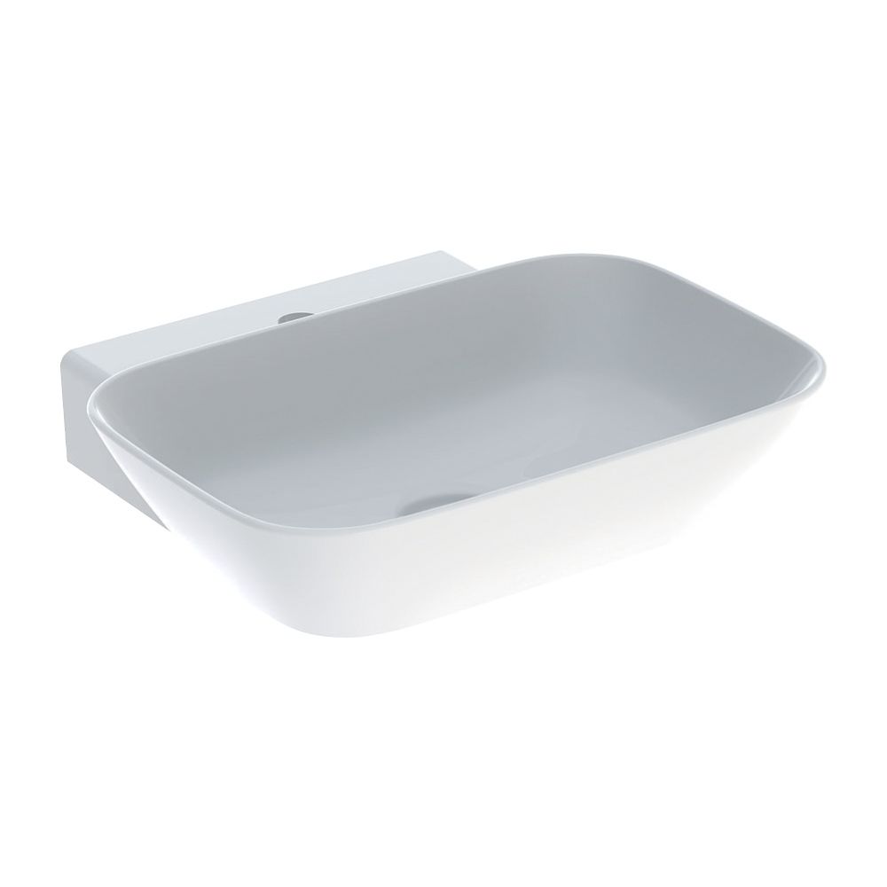 Geberit ONE Aufsatzwaschtisch Schalenform, Abgang vertikal, B 50cm T 42,5cm Hahnloch... GEBERIT-505041016 4025410953780 (Abb. 2)