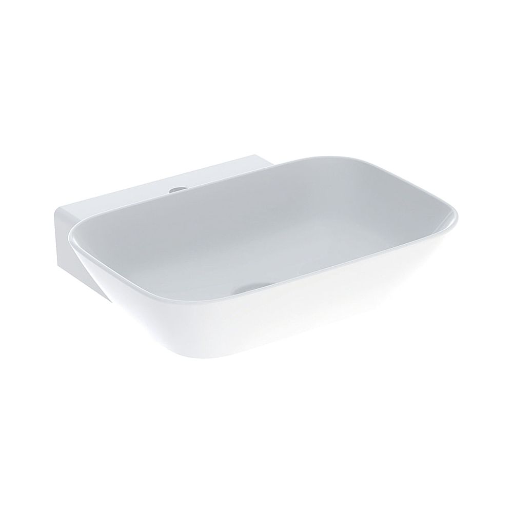 Geberit ONE Aufsatzwaschtisch Schalenform, Abgang vertikal, B 50cm T 42,5cm Hahnloch... GEBERIT-505041016 4025410953780 (Abb. 1)