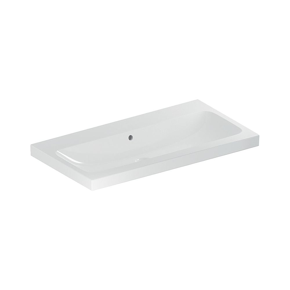 Geberit iCon Light Waschtisch, Breite 90cm, Tiefe 48cm, ohne Hahnloch, Überlauf sich... GEBERIT-501836003 4025410894755 (Abb. 1)
