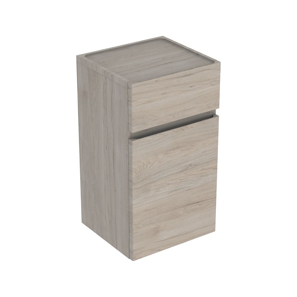 Geberit Renova Plan Seitenschrank mit 1 Tür, 1 Schublade, 39x70x36cm, Nussbaum hicko... GEBERIT-501921001 4025410905475 (Abb. 2)