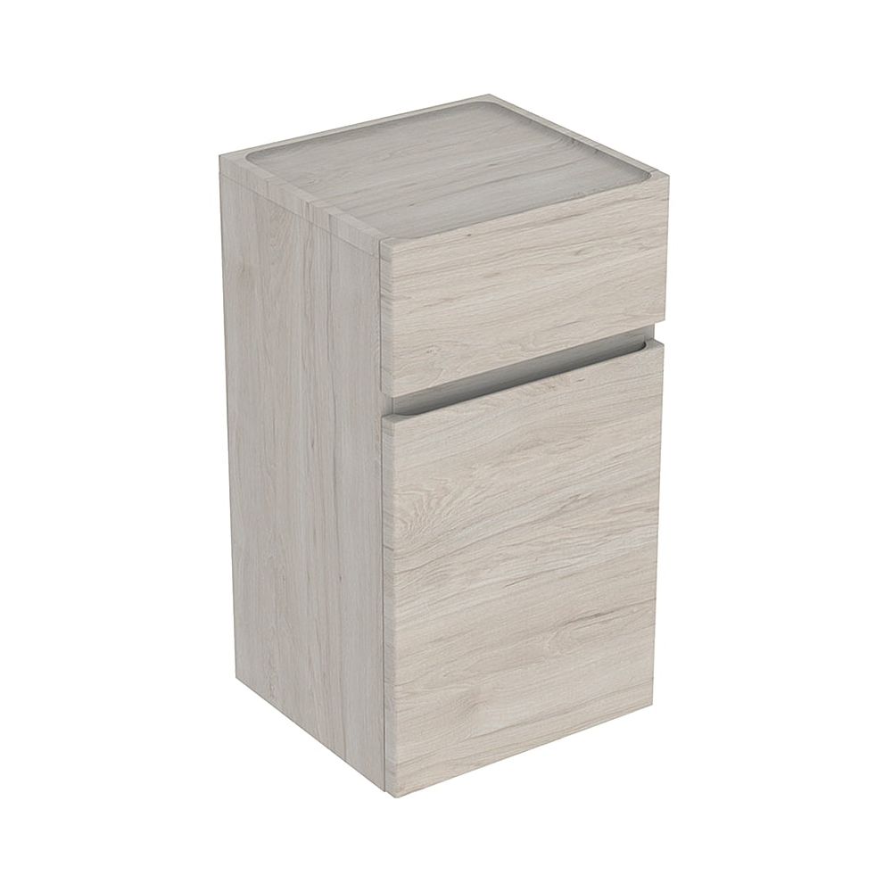 Geberit Renova Plan Seitenschrank mit 1 Tür, 1 Schublade, 39x70x36cm, Nussbaum hicko... GEBERIT-501921001 4025410905475 (Abb. 1)