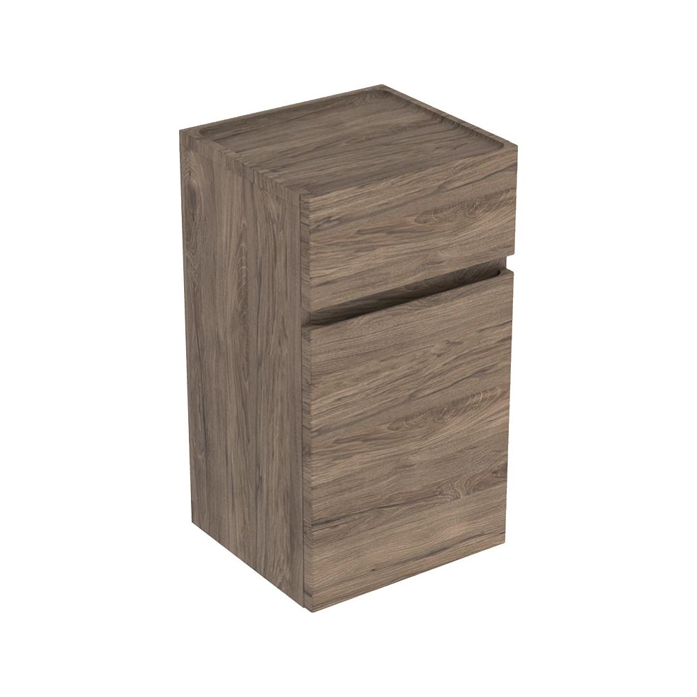 Geberit Renova Plan Seitenschrank mit 1 Tür, 1 Schublade, 39x70x36cm, Nussbaum hicko... GEBERIT-501921JR1 4025410905994 (Abb. 2)