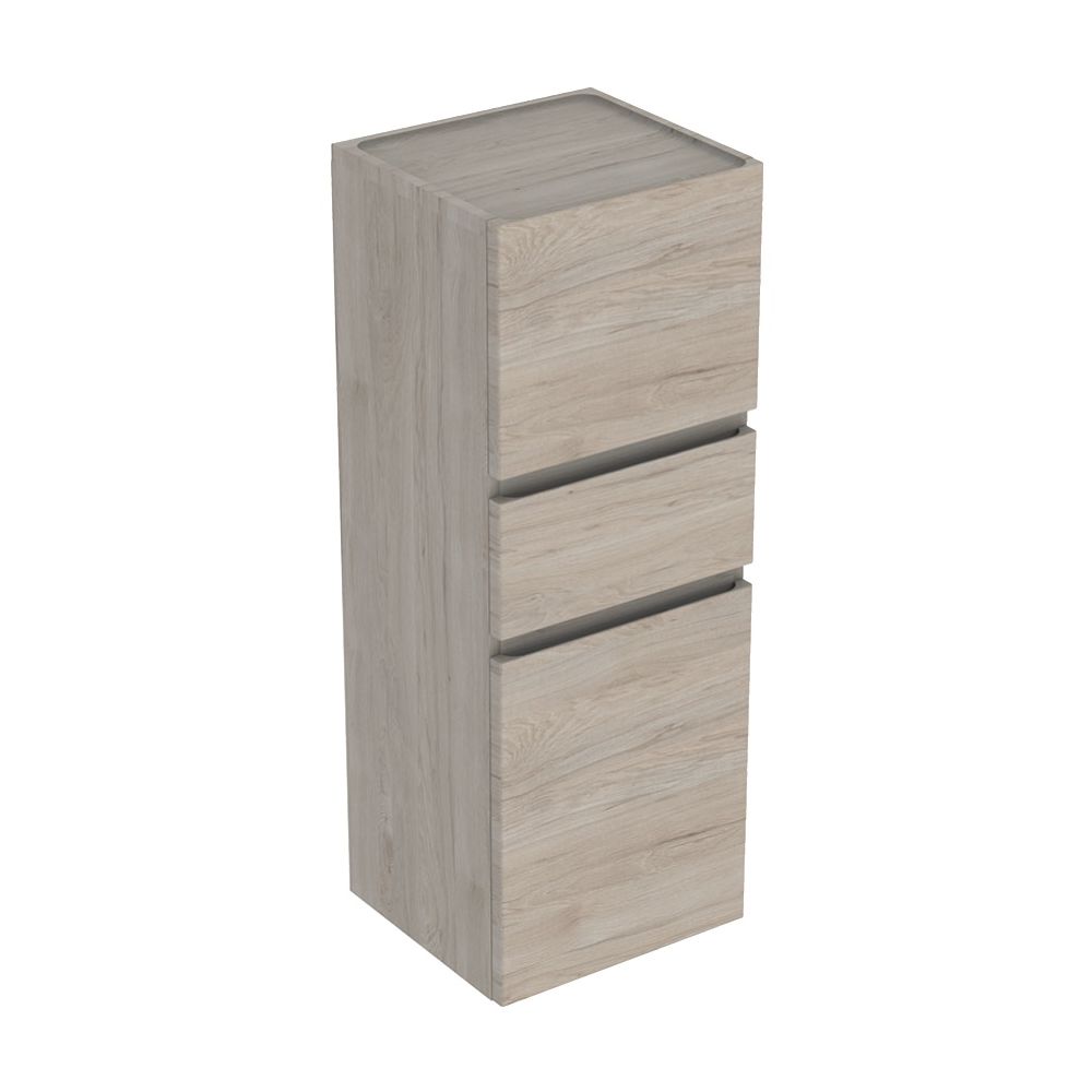 Geberit Renova Plan Mittelhochschrank mit 2 Türen, 1 Schublade, 39x105x36cm, Nussbau... GEBERIT-501922001 4025410905499 (Abb. 2)